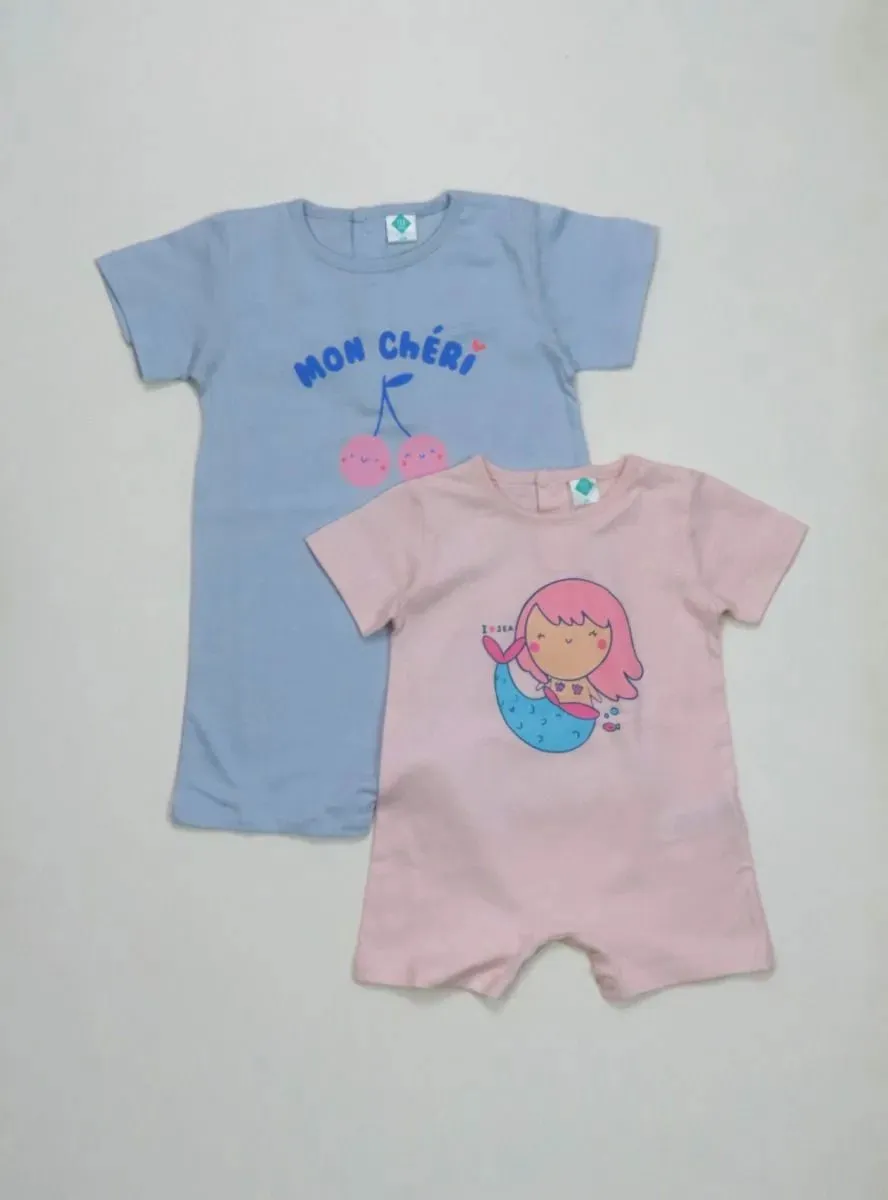 Baby Girls Printed Playsuits