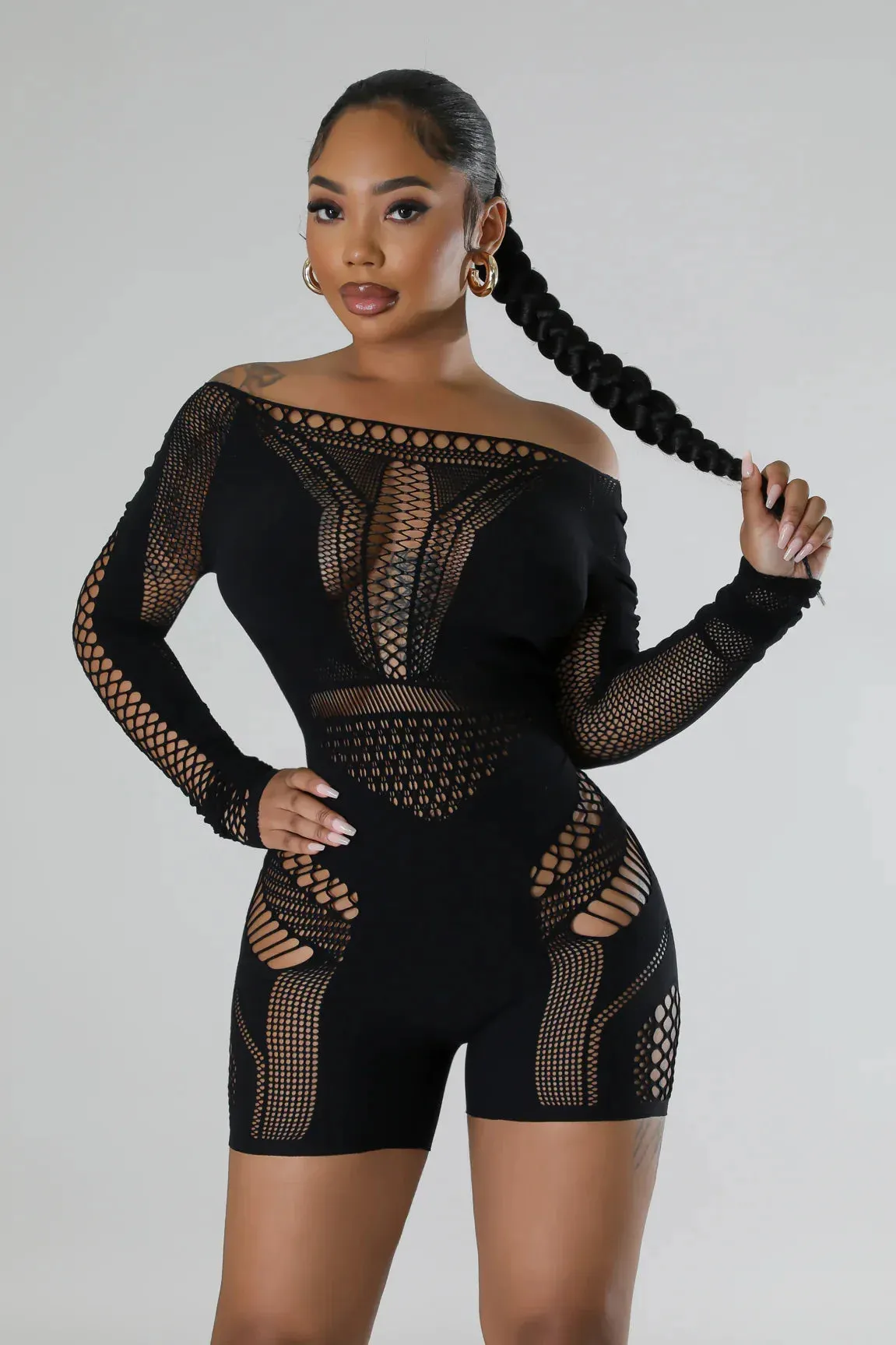 Lucky Day Mesh Romper