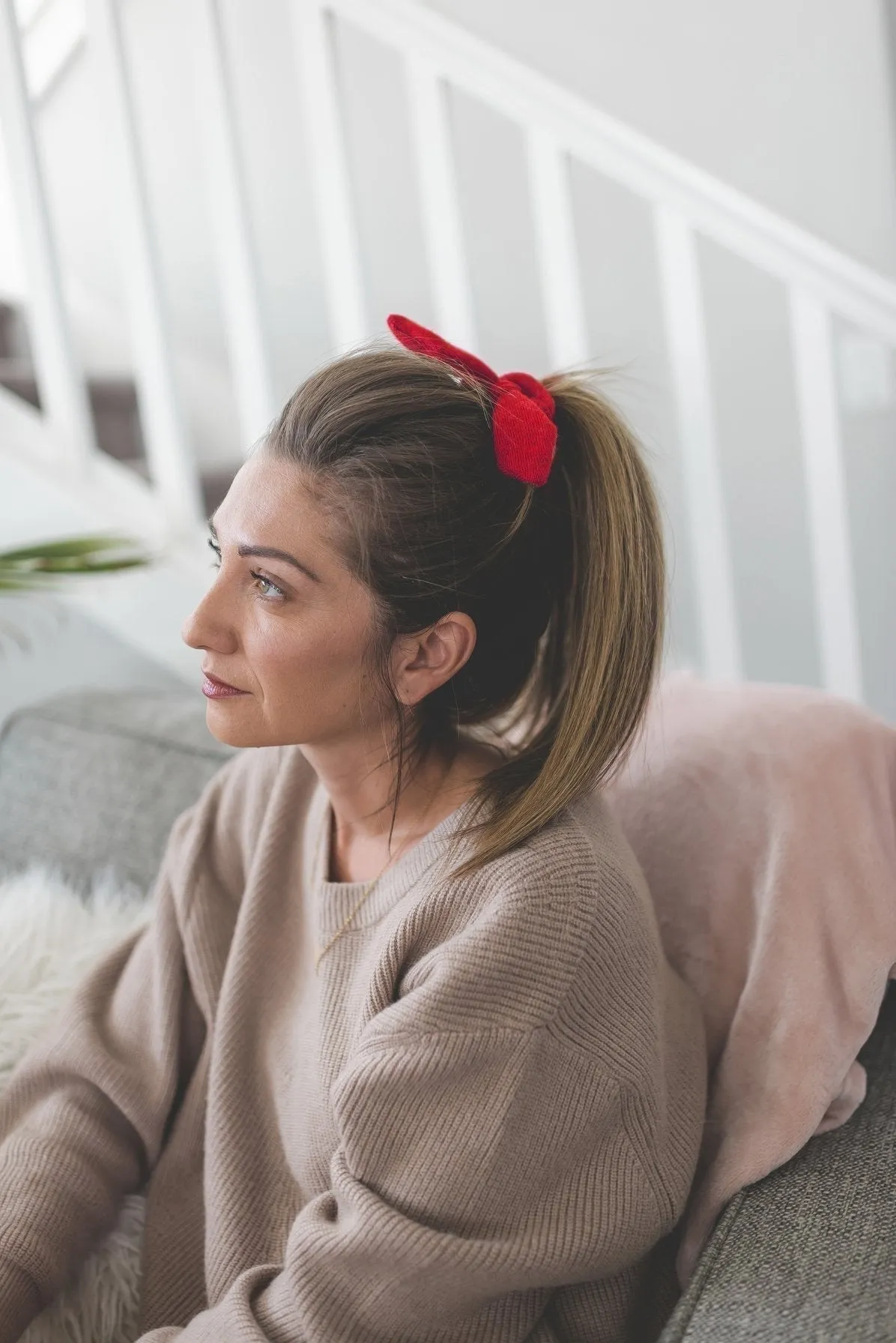 SMALL CASHMERE SCRUNCHIE | Misty